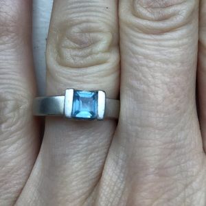 Sterling Silver & Blue Topaz Ring
